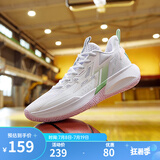 361°361度篮球鞋男鞋BIG3TEAM SE春夏季新款革网面透气学生实战训练鞋 【se轻透版】361度白/无花果绿 42