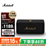 MARSHALL（马歇尔）EMBERTON II 音箱便携式2代无线蓝牙家用户外防尘防水礼物小音响  黑金色