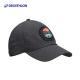 迪卡侬户外鸭舌帽棒球帽女速干钓鱼遮阳帽FOR1潮流灰可调节-4073783