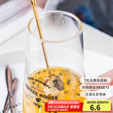 摩登主妇花系可爱不锈钢勺子家用长柄勺爱心勺冰淇淋勺咖啡搅拌勺甜品勺 金色樱花勺子