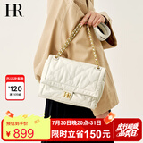HR赫莲娜包包女包头层牛皮单间斜挎包女士菱格包生日礼物送女友