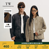 Teenie Weenie Men【男女同款】小熊男装牛仔夹克2025年春季新款拼接外套 黑色 M