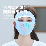 南博耐森（NBNSEN）防晒口罩女全脸防晒冰丝透气夏季开车薄款帽遮阳护眼角面罩 1只颜色随机