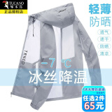 啄木鸟夹克外套衣服男夏季薄款透气男士外套防晒衣户外钓鱼外卖骑手外衫 灰色 L