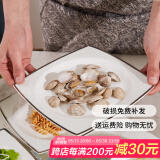 红牡丹景德镇碗碟餐具套装陶瓷碗盘组合欧式碗盘单品骨瓷碗碟盘自由搭配 风华正茂8英寸方形平盘4个