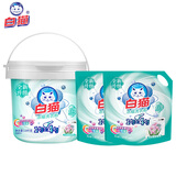 白猫新浓缩洗衣粉组合装12.32斤 含酵素护衣亮彩 去污抑菌自然香
