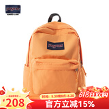 JANSPORT杰斯伯书包轻便双肩包男女26L旅行包简约背包电脑包学生校园 4QUTGM5奶昔橘-侧边袋