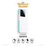 猩球卫士高级感防指纹适用小米15磁吸瓦楞条纹手机壳Xiaomi15保护套超薄瓦楞磨砂个性透明外壳简约时尚蓝