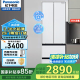 松下（Panasonic）四门法式冰箱超薄嵌入式NR-D411XG/PD39WPA 小海豚风冷无霜变频独立保鲜银离子除菌 NR-PD39WPA法式四门[390L]白色超薄