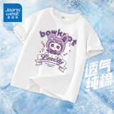 真维斯女童短袖t恤夏季薄款童装2026新款女孩半袖衣服儿童夏装宽松上衣