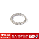 马登福叔 美式复古925纯银简约长款项链男女阿美咔叽潮流百搭工装吊坠配饰 圆盒子项链