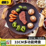 TANXIANZHE探险者户外烤盘韩式卡式炉烤盘铁板烧家用烤肉盘麦饭石烧烤炉具