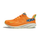 HOKA ONE ONECLIFTON 9 男款克里夫顿9厚底透气跑鞋 橙色  44.5