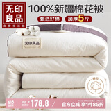 无印良品A类100%棉花被子 春秋被芯 厚5斤 180*220cm