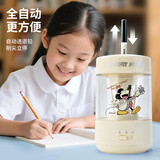 迪士尼（Disney）全自动削笔器小学生电动削笔机自动削笔刀卷笔刀铅笔刀自动进铅出铅米奇开学文具学习用品