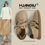 环球德训女鞋2025秋冬新款舒适软底百搭女鞋学生运动板鞋