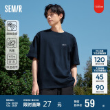 森马（Semir）[凉感抗菌吸湿速干]遮热短袖T恤男t25春夏新款印花109925100102