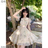 恋的连衣裙夏季法式2026新款蓬蓬裙少女学生小个子女生衣服夏天短裙子 图片色 均码 (可备注码数)