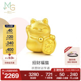 周生生足金Charme祥瑞祝福串珠招财福猫黄金转运珠 89164C定价