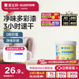 嘉宝莉（CARPOLY）乳胶漆翻新漆改色彩色背景墙家用室内水性净味环保墙面白漆滚筒漆 1kg【月亮公主】净味翻新 （送工具）约刷4-5平米/KG