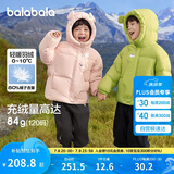 巴拉巴拉童装儿童羽绒服男童女童2024冬连帽加厚外套宝宝衣服208424107238