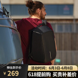 XDDESIGN爱思迪防盗背包男双肩包休闲简约通勤书包商务电脑包original经典 黑色