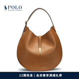 Polo Ralph Lauren 拉夫劳伦 Polo ID 女配 经典款皮革大号单肩包RL51958 270-棕色 ONE