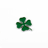 浮生 汽车个性金属幸运守护四叶草车标侧标四叶草改装车贴车身装饰贴 四叶草金属车标 小号