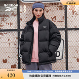 Reebok锐步官方男女经典时尚复古拼色梭织羽绒夹克 23FRC287UGH0 黑色 XL