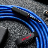 samgool+吉他连接线电箱琴音频降噪线演出效果器6.5线 LINE B3 深海蓝（黑铜）直+直 3m/10ft