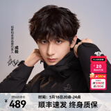 伯希和（Pelliot）【经典2.0】山野冲锋衣三合一男女外套春户外夹克抓绒防风登山服 【男款】曜石黑/两件套 L