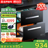 容声（RONGSHENG） 嵌入式消毒柜家用全不锈钢消毒碗柜高温臭氧厨房碗筷消毒柜 120L大容量【国家补贴】RX03D(A)