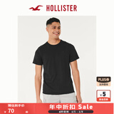 HOLLISTER24夏款经典小海鸥情侣基础款短袖T恤男装女装KI324-4042 黑色 L (180/108A)