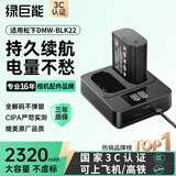 绿巨能（llano）适用松下s9相机电池DMW-BLK22电池LUMIX S5M2/S5M2X/S5/S5K/GH6/GH5M2/G9M2单反微单相机配件套装
