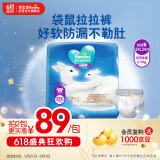 帮宝适一级帮袋鼠裤拉拉裤XXXL码22+2片 尿不湿 婴儿夜用夏季超薄