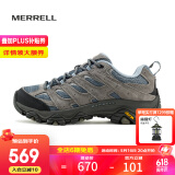 迈乐（Merrell）官方店男女款户外登山徒步鞋减震MOAB 3迈越者轻量防滑耐磨透气 J035896灰蓝（女） 38