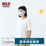 无印良品（MUJI）男女通用 防紫外线 凉感口罩 男式女式无性别 凉感物语 硬核防晒 烟熏蓝色