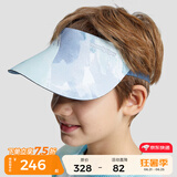 moodytiger儿童空顶帽防晒帽夏季男女童3D可折叠轻便遮阳太阳帽运动棒球帽子 水彩蓝