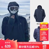 骆驼（CAMEL）三防冲锋衣户外登山服防风防水防污三合一运动外套 AD12263514Y,羽绒内胆,深蓝男女 L