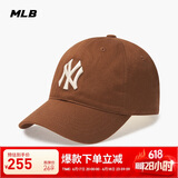 MLB帽子男女软顶棒球帽虞书欣明星同款运动鸭舌帽3ACP6601N-50BRL-F