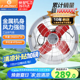 金羚（JINLING）工业排气扇轴流风机厨房排风扇强力排风机14寸FAC-35Y带网