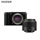 富士（FUJIFILM）X-M5/ M5 微单相机 套机（XC35镜头）2610万像素 AI智能对焦 20种胶片模拟 黑色