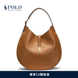 Polo Ralph Lauren 拉夫劳伦 Polo ID 女配 经典款皮革大号单肩包RL51958 270-棕色 ONE