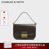 CHARLES&KEITH复古锁扣豆腐包单肩斜挎包包女包生日520礼物CK2-80781400 Dark Moss深苔绿色CK2-80782444 S/M