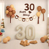 婚恋倾城满月拍照道具ins风宝宝满月宴纪念仪式感背景墙场景布置装饰