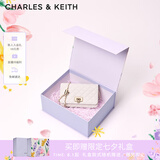 CHARLES&KEITH经典菱格链条小方单肩斜挎包包女包生日礼物七夕礼物CK2-70160131 Cream奶白色 小包
