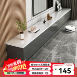 米客米家（MIKEMIJIA）北欧电视柜客厅家用小户型简约现代岩板色轻奢茶几电视机柜组合 【1.6米】深空灰+白色大理石纹 整装（师傅上门）
