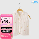 婧麒（JOYNCLEON）宝宝马甲春秋冬婴儿马夹保暖外套儿童纯棉外穿男女坎肩新生儿背心 萝卜小兔保暖马夹 90cm