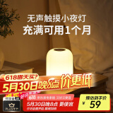 大头人（datouren）小夜灯婴儿喂奶夜灯卧室床头灯氛围灯触摸伴睡眠灯拍拍灯充电台风