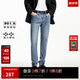 杰克·琼斯（JACK&JONES）男装修身牛仔裤男弹性品牌男裤休闲高档潮流四季款宽松直筒裤子 135中蓝牛仔 修身 31 175 W31/L30